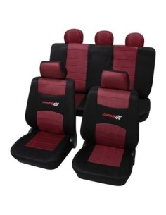 Universal Carbon Seat Covers Set Petex Red-Black