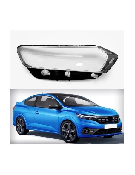 Right headlight glass for Dacia Logan 3, Sandero 3 (2020 - present)