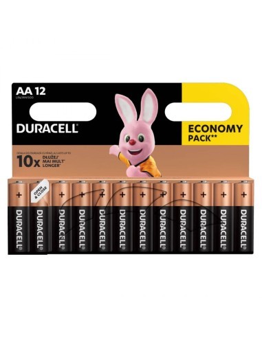 Duracell R6 Basic Batteries, AAK12 alkaline 12pcs