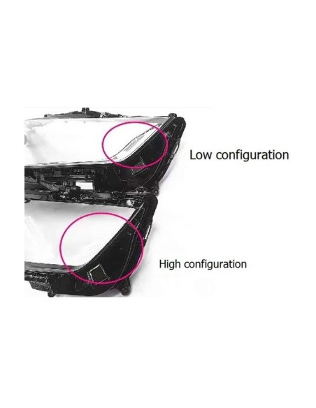 Left Headlight Glass Toyota Highlander IV Low Configuration Headlight (2020 - present)