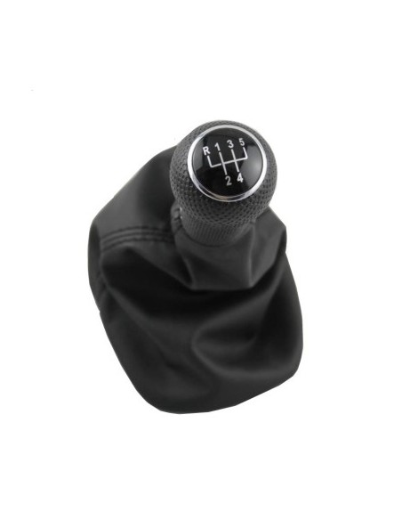 Gear knob with leather cover for VW Golf IV, Seat Leon, Toledo, 5 speed