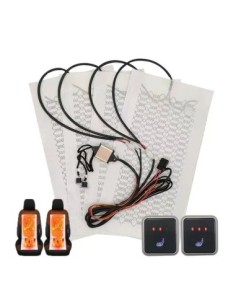 12V Seat Heating Kit 4 Pieces with 3 Levels and On/Off Buttons