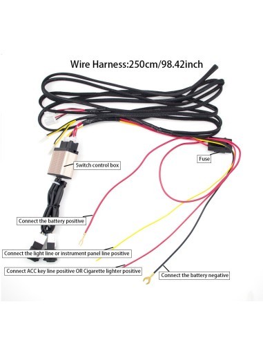 12V Seat Heating Kit 4 Pieces with 3 Levels and...