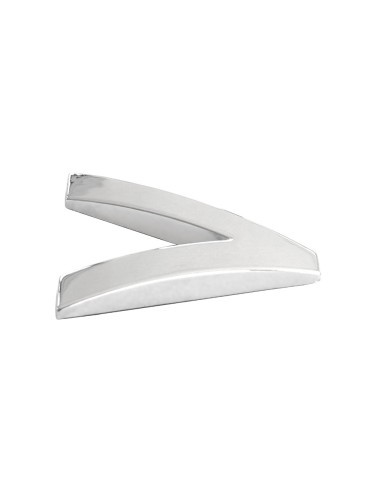 3D Car Ornament Letter V 26 MM Chrome