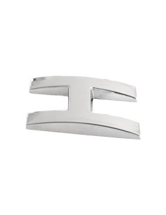 3D Car Ornament Letter H 26 MM Chrome 2