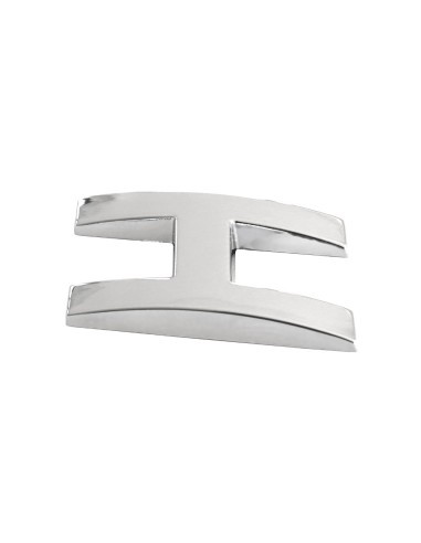 3D Car Ornament Letter H 26 MM Chrome