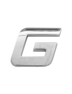 3D Car Ornament Letter G 26 MM Chrome