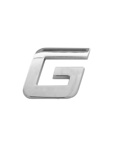 3D Car Ornament Letter G 26 MM Chrome