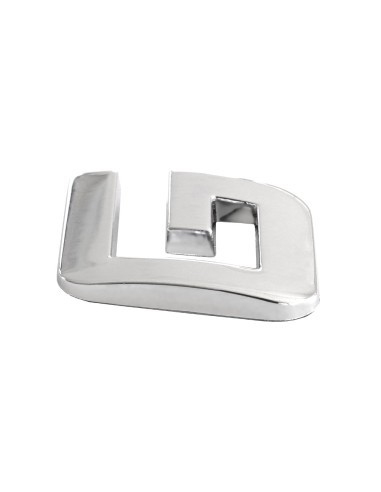 3D Car Ornament Letter G 26 MM Chrome