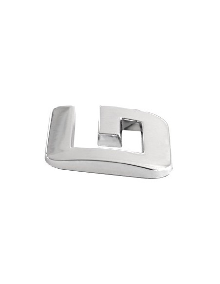 3D Car Ornament Letter G 26 MM Chrome