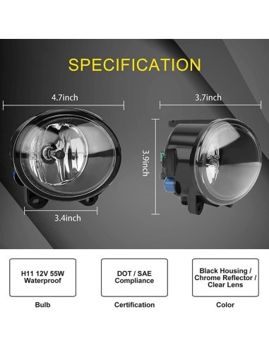 Left Fog Light Sport Bumper for BMW E90, F10,...