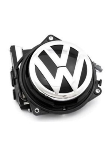 VW Passat B6, B7, B8, Golf 5, 6, 7, EOS, CC, BEETLE, T-ROC logóval ellátott tolatókamera - C4807