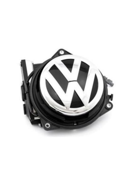 VW Passat B6, B7, B8, Golf 5, 6, 7, EOS, CC, BEETLE, T-ROC logóval ellátott tolatókamera - C4807