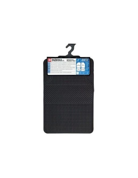 Universal car mats, 4 pieces made of rubber that can be cut, black