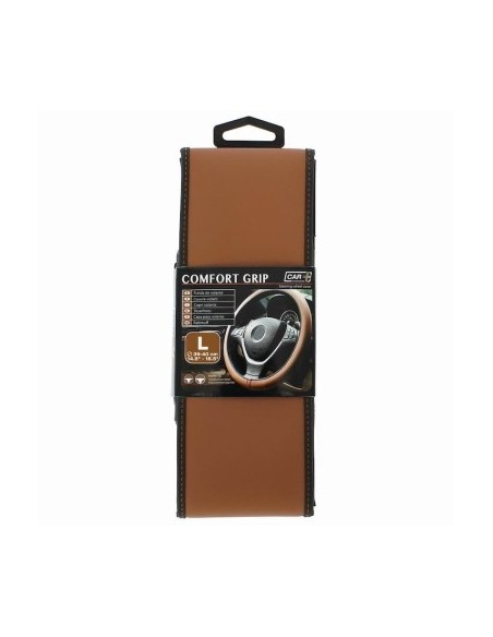 Comfort Grip Steering Wheel Cover brown size L 39-40 cm
