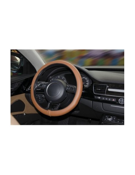Comfort Grip Steering Wheel Cover brown size L 39-40 cm