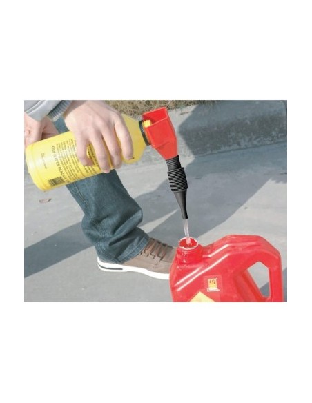 Universal funnel with neck attachment for bottle / canister