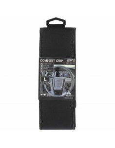 Comfort Grip Steering Wheel Cover black with white...