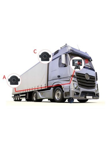 Infrared Rearview Camera 12V - 24V for Trucks,...