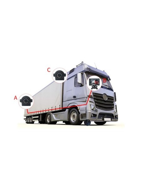 Infrared Rearview Camera 12V - 24V for Trucks, Coaches, Buses