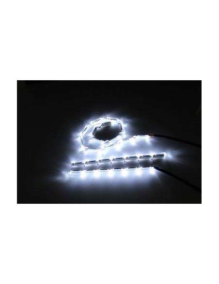 Flexible daytime running lights with progressive, dynamic signaling (Audi type) with 16 Matrix flow effect modules - L8