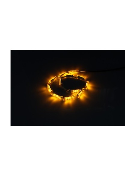 Flexible daytime running lights with progressive, dynamic signaling (Audi type) with 16 Matrix flow effect modules - L8