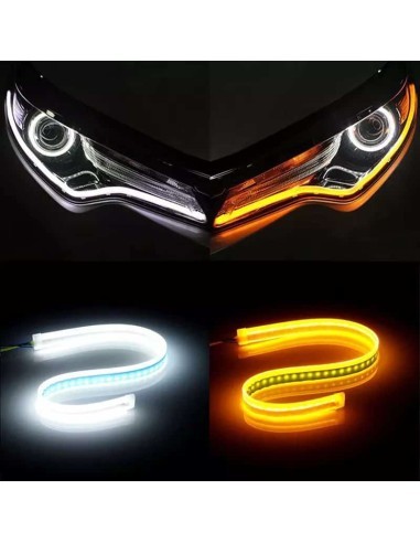Σετ 2 δυναμικών φλας LED, μήκος 45 εκ.