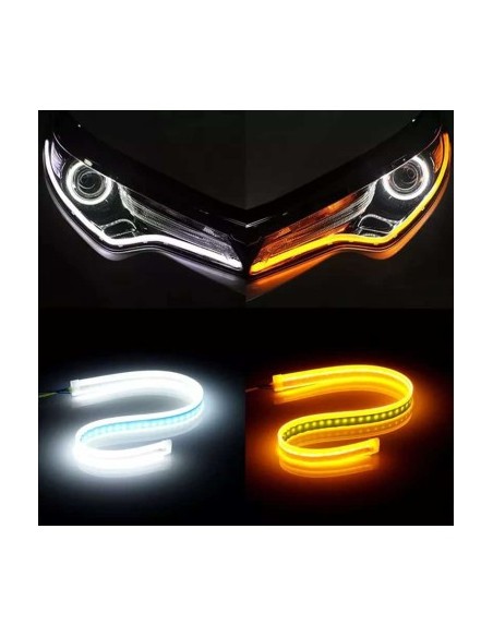 Σετ 2 δυναμικών φλας LED, μήκος 45 εκ.