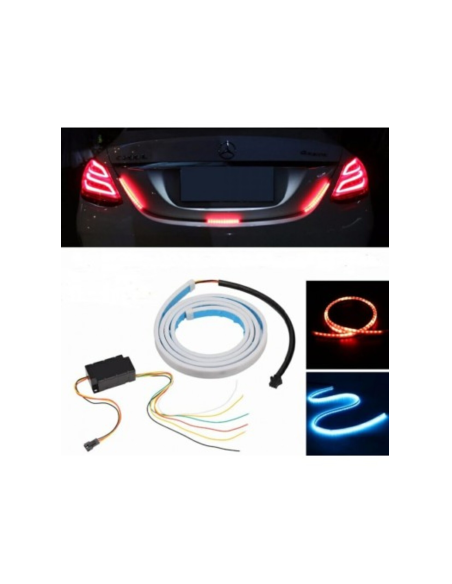 120cm LED Trunk Strip, Multiple Functions, Red/Blue, 12V - Signaling, Brake, Position