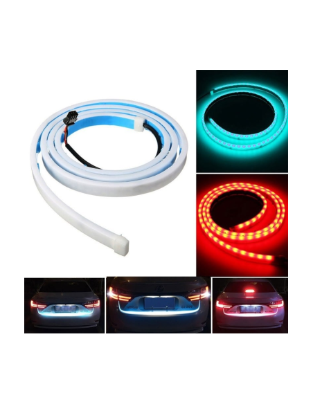 120cm LED Trunk Strip, Multiple Functions, Red/Blue, 12V - Signaling, Brake, Position