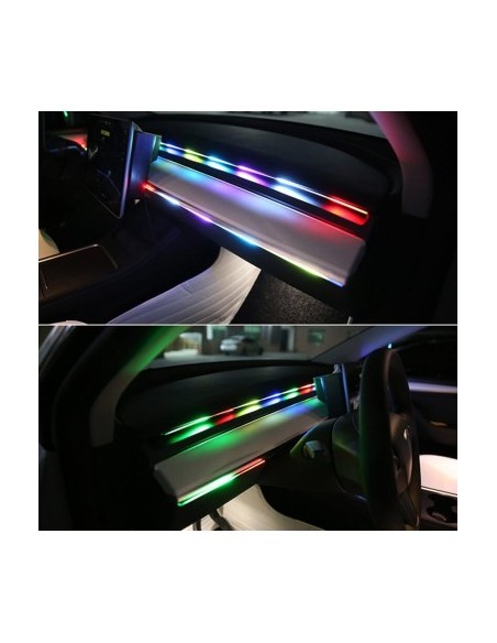Set of two Symphony acrylic ambient strips with LED 110CM+35CM USB power