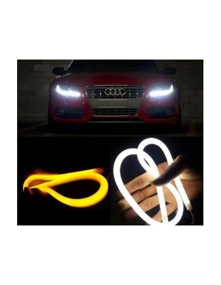 Daytime running lights with dynamic/sequential signaling type Flexible Neon Tube 45 cm