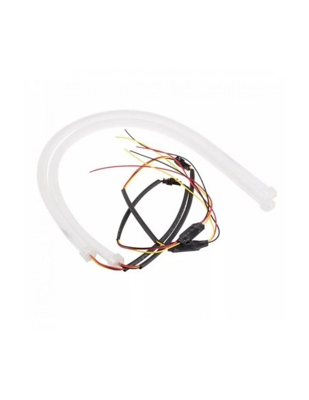 Daytime running lights with dynamic/sequential signaling type Flexible Neon Tube 45 cm