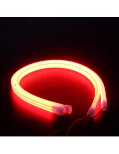 Red Rear Lights with Neon Signal Flexible 60 cm...