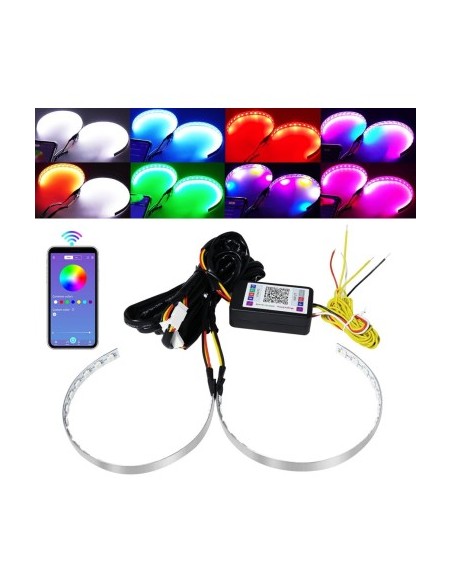 Set of 2 RGB Multicolor LED Devil Eyes with mobile app