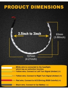 Комплект 2 LED ленти Devil Eyes RGB многоцветни с... 2