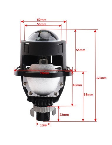 Lupe Bi Led 2" ισχύς 39W φωτεινότητα 6.000...
