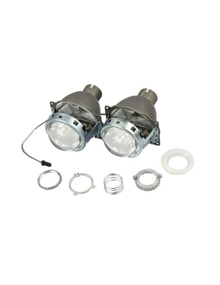 Bixenon Q5 Projectors, D2S 3" for BMW E46, with included trims