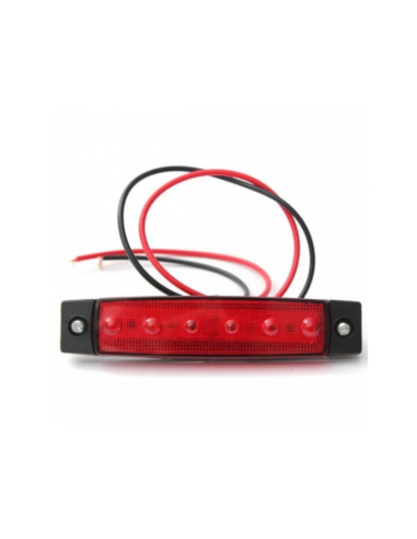 Car Marker Light with LED 12V Red LG-6SMD-12V-ROSU