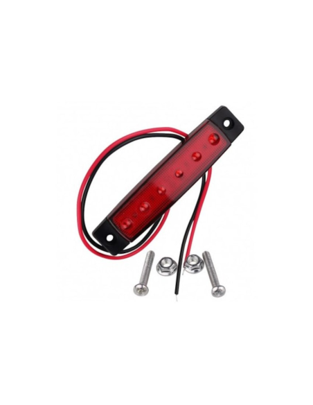 Car Marker Light with LED 12V Red LG-6SMD-12V-ROSU