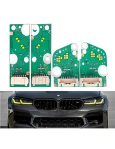 Σετ 4 μονάδων κίτρινων CSL Style Angel Eyes DRL για BMW... 2
