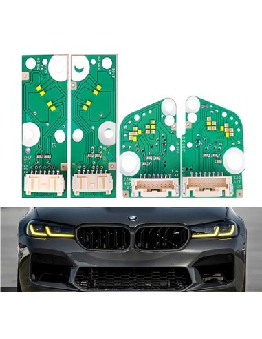 Set 4 yellow CSL Style Angel Eyes DRL for BMW...