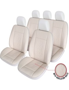 Exclusive Leather King Beige Chair Cover Set, Umbrella