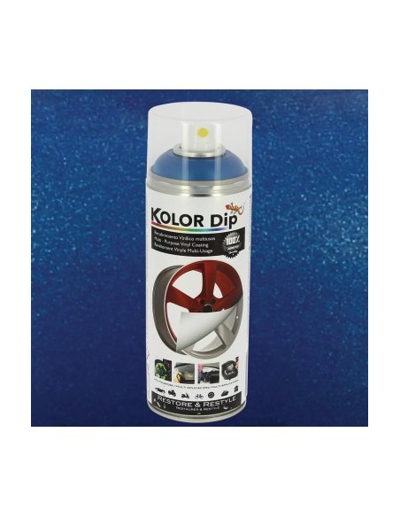 Metallic Blue Rubberized Spray Paint Kolor Dip 400ml
