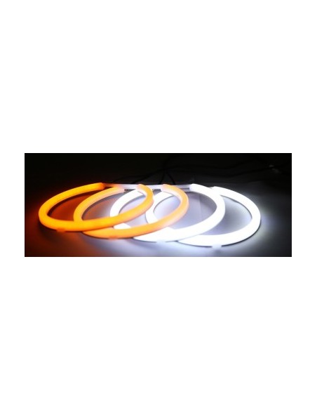 Kit Angel Eyes LED COTTON Jelzéssel BMW E46-hoz BOSCH Fényszóróval - 4x146mm