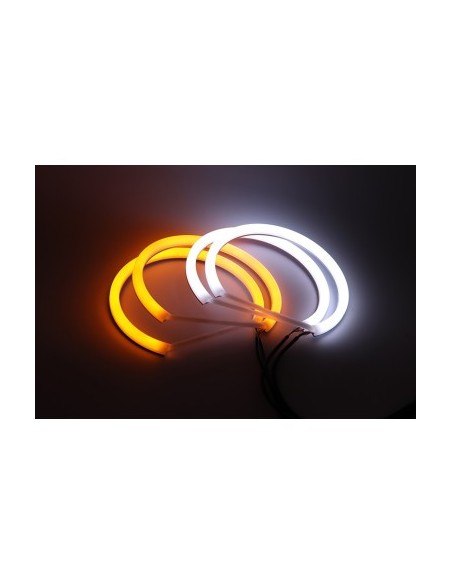 Kit Angel Eyes LED COTTON Jelzéssel BMW E46-hoz BOSCH Fényszóróval - 4x146mm