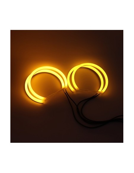Kit Angel Eyes LED COTTON with signaling for BMW E46 COMPACT 2x106mm semi + 2x131mm