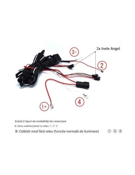 Kit Angel Eyes LED COTTON για BMW E65, E66 LCI 2x106mm + 2x131mm