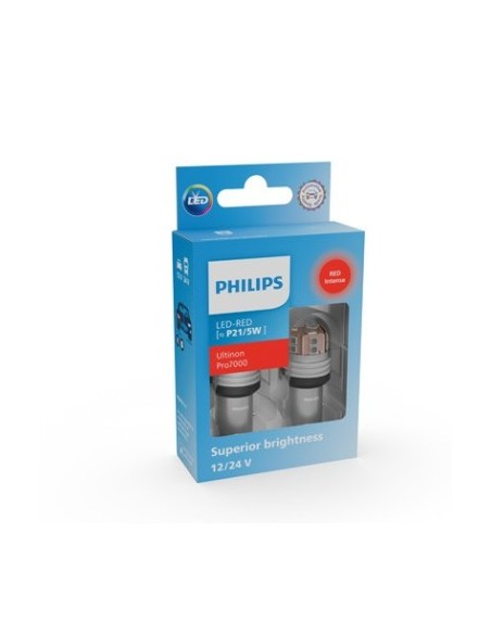 Σετ 2 LED αυτοκινήτου Κόκκινο P21/5W Philips Ultinon Pro7000 SL λάμπα φρένου/πίσω λάμπα 12V/24V