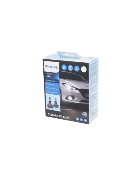 Set of 2 H3 Philips Ultinon Pro3022 HL 12V/24V LED Bulbs